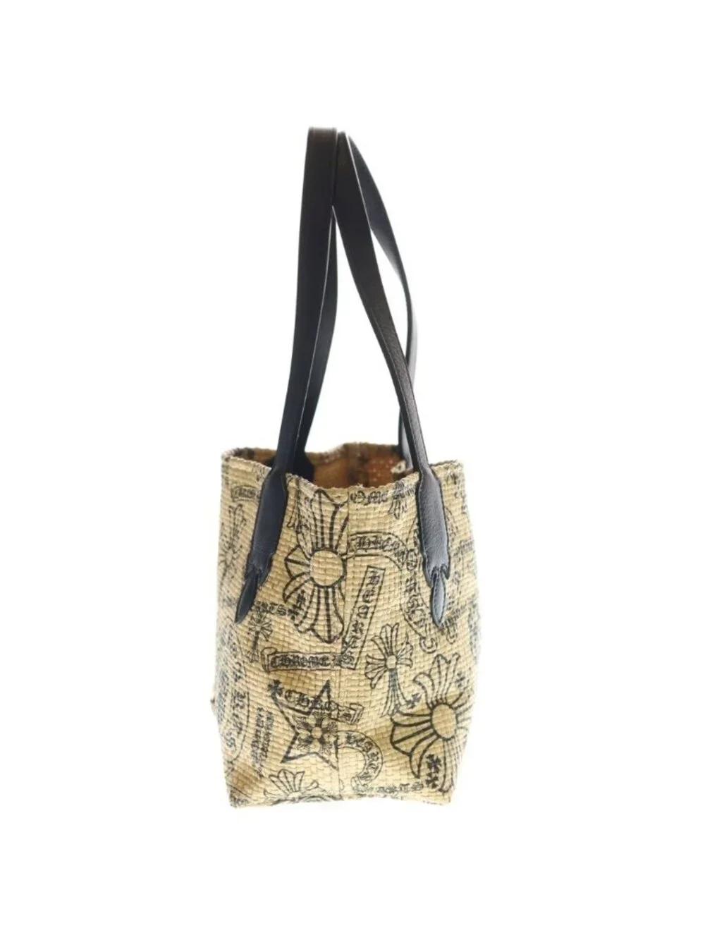 Chrome Hearts Small Beaches Leather Switchable Beach Tote